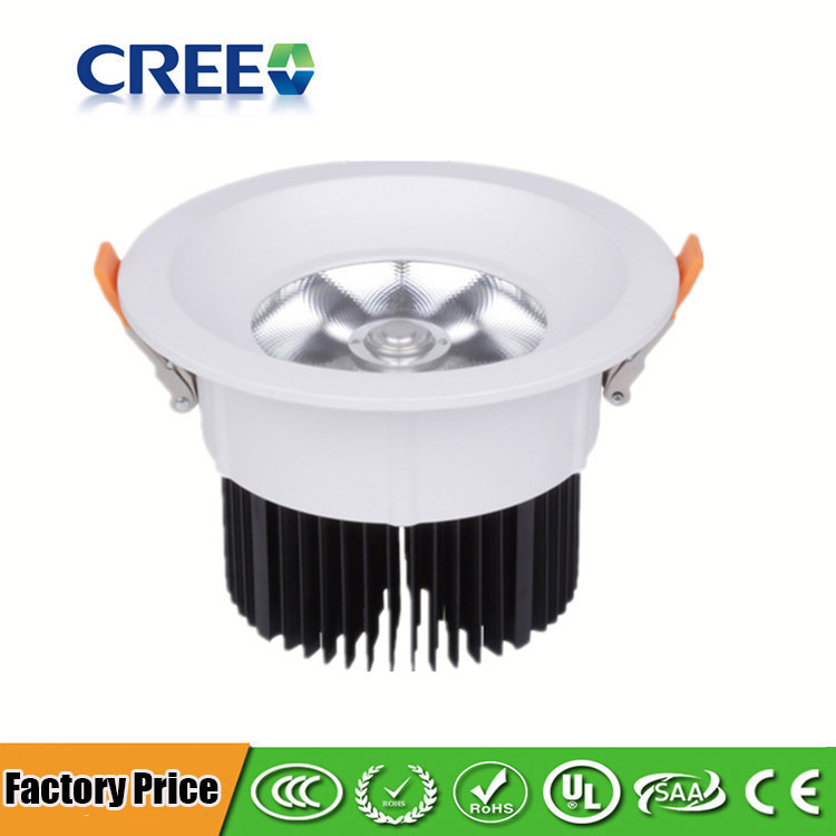 5~35W LED COB Ceiling Light - Triac Dimmable-Flush Mount LED Downlight-1600LM-12/24°Light speed angle